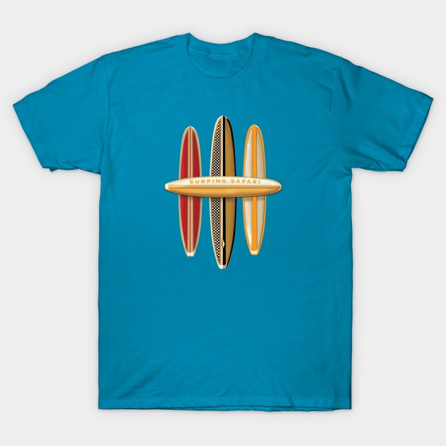 Surfing Safari T-Shirt by Midcenturydave